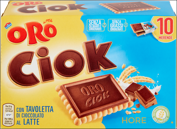 SAIWA ORO CIOCK AL LATTE X10 250 GR