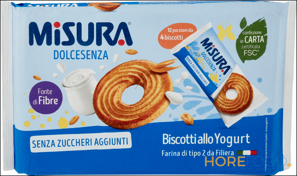 MISURA BISCOTTI CON YOGURT SENZA ZUCCHERO 400 GR
