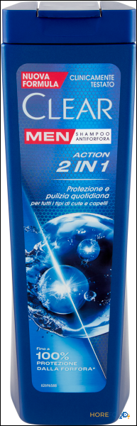 CLEAR SHAMPOO ACTION 2 IN 1 225 ML
