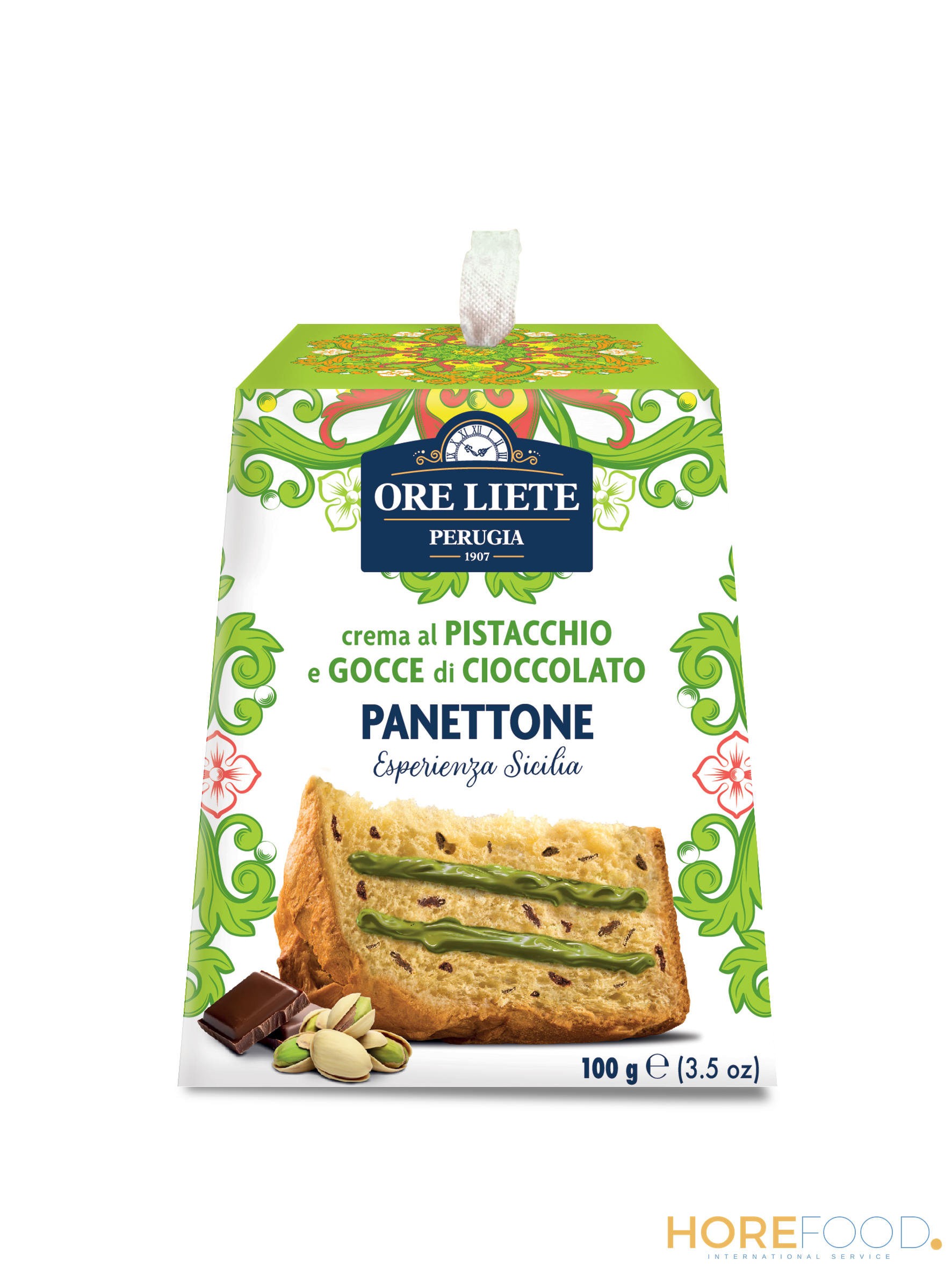 Esperienza di Sicilia Mini Panettone Piastacchio, 100 g - ORELIETE