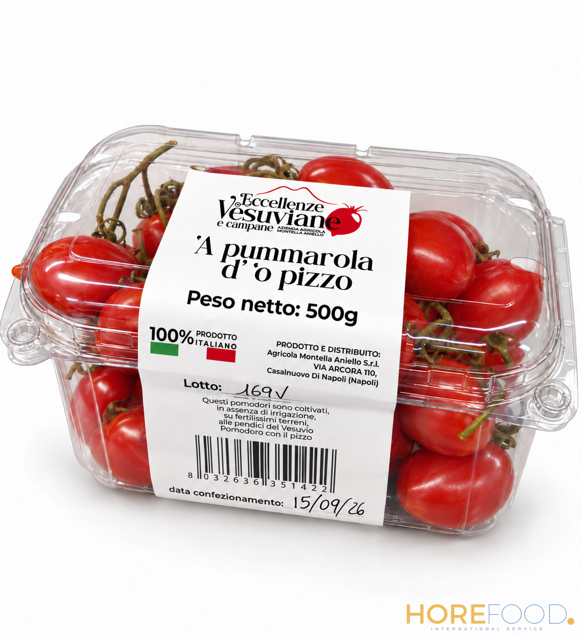 Pomodorino Rosso del Piennolo del Vesuvio, 500 g - ECCELLENZE VESUVIANE