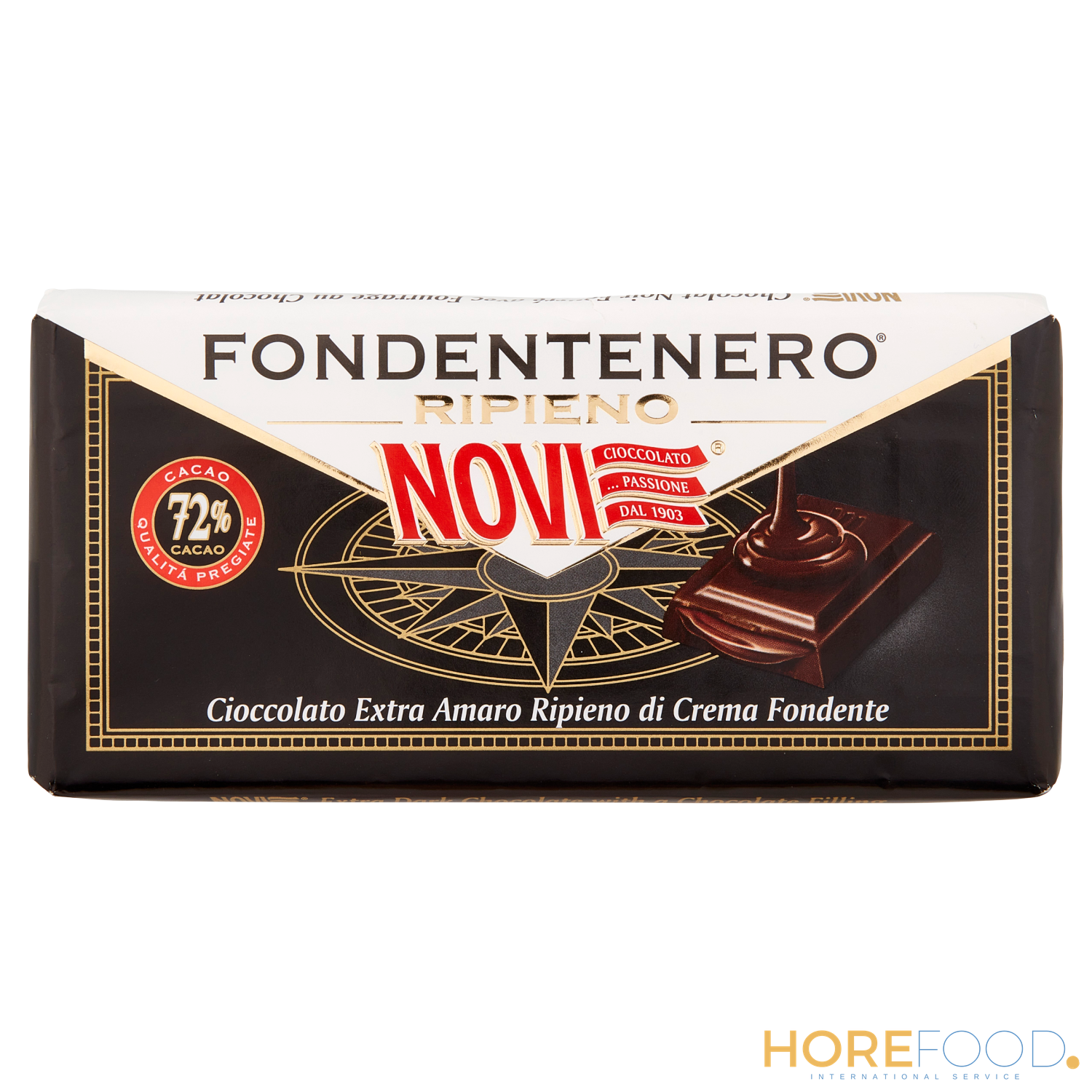 Fondentenero Ripieno, 105 g - NOVI