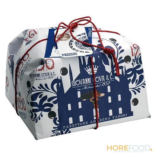 Panettone Amarena Incartato, 1 kg - GIOVANNI COVA