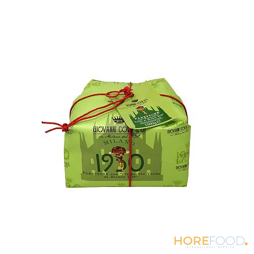 Panettone Pistacchio Incartato, 1 kg - GIOVANNI COVA