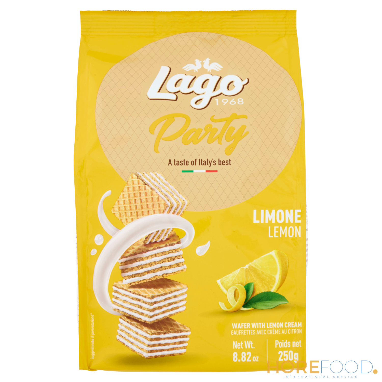 Party Wafer Limone, 250 g - LAGO