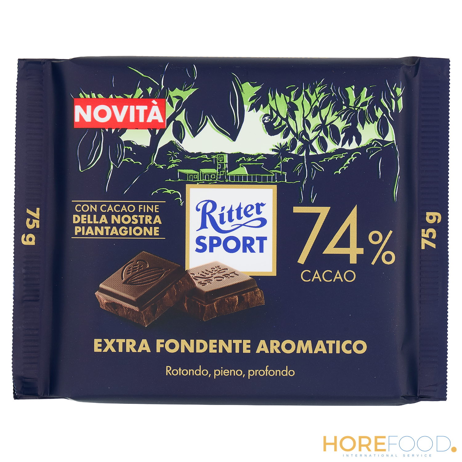 Fondente Extra 74%, 75 g - RITTER