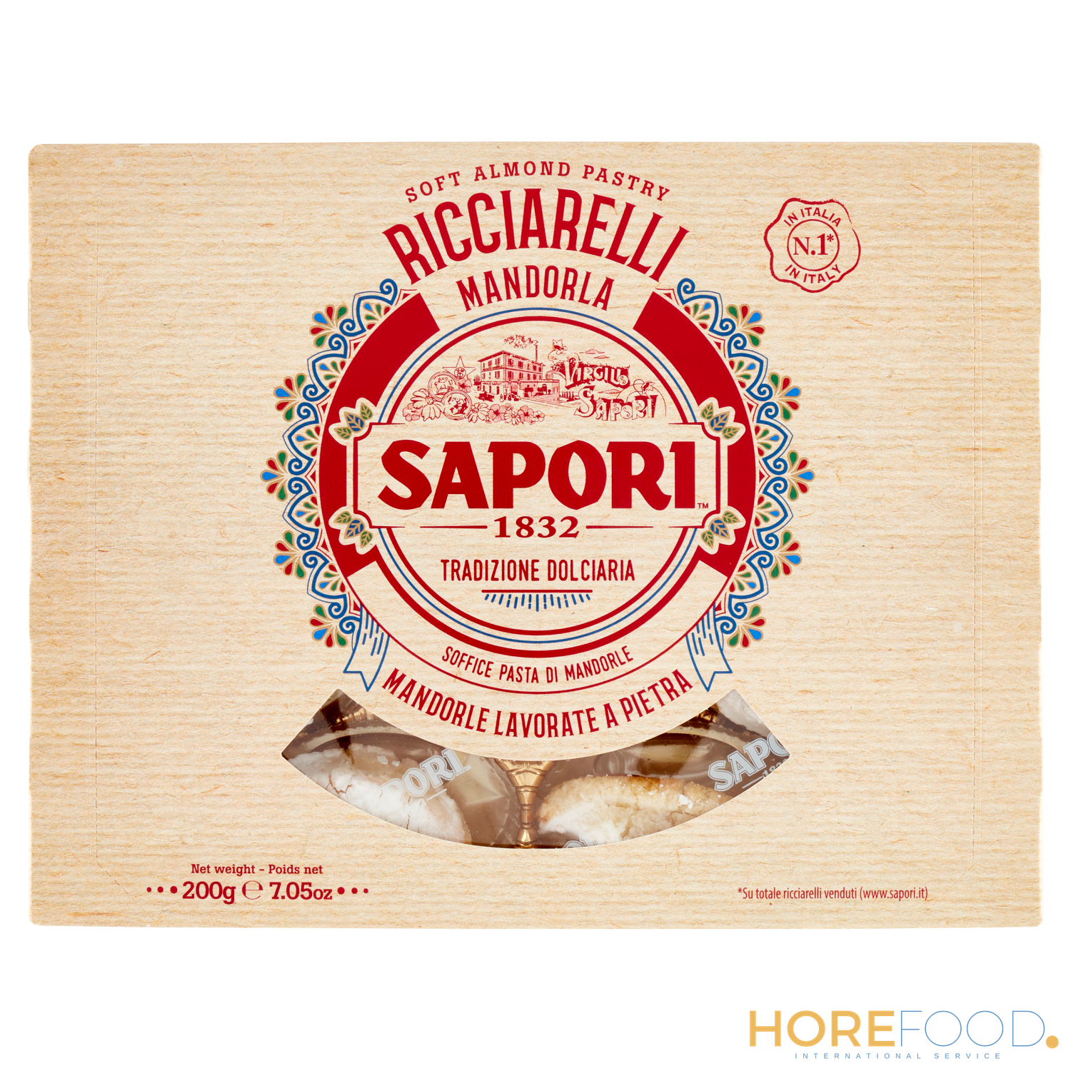 Ricciarelli Mandorle, 200 g - SAPORI