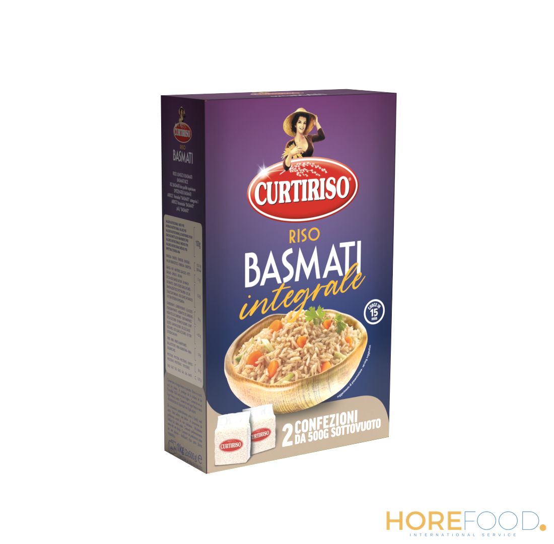 Riso Basmati Integrale 500x2, 1000 g - CURTI