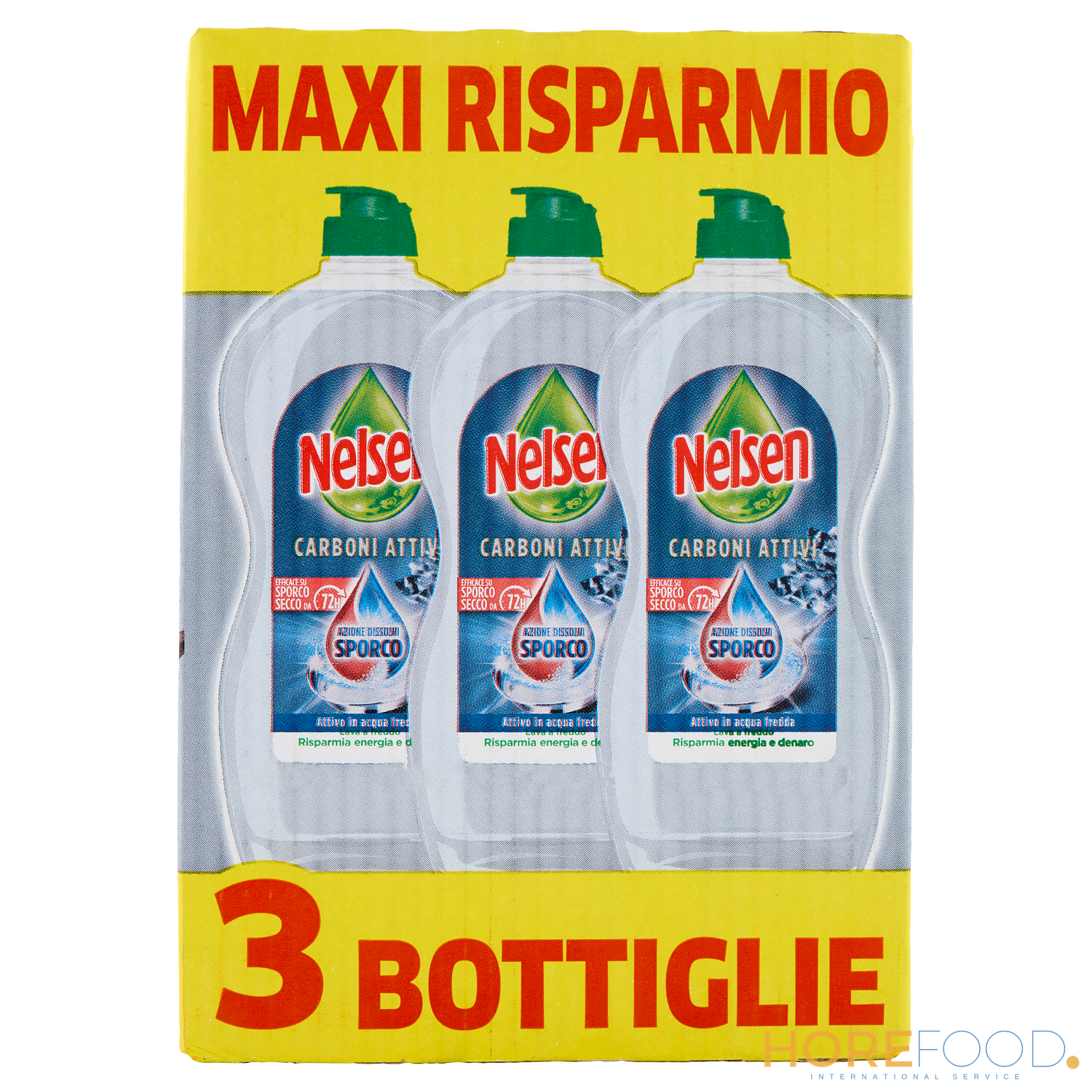 Piatti Carbone x3, 2700 ml - NELSEN