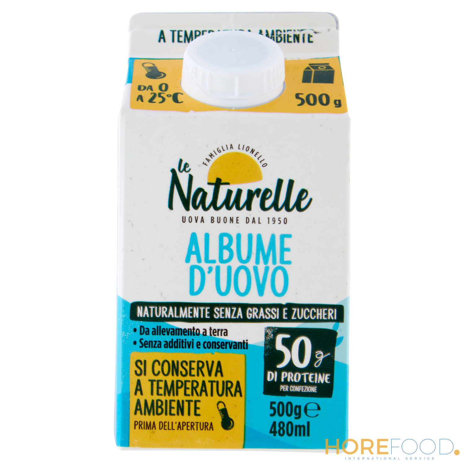 Albume da Galline Allevate a Terra Pro, 500 g - NATURELLE