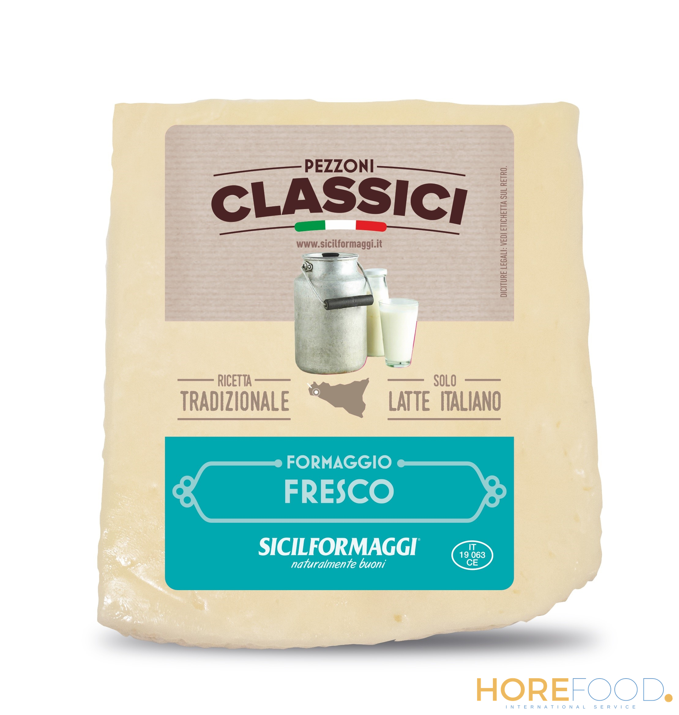 Primo Sale Bianco porzionato(gr200x15) Stagionatura 15 Gg al kg - SICILFORMAGGI
