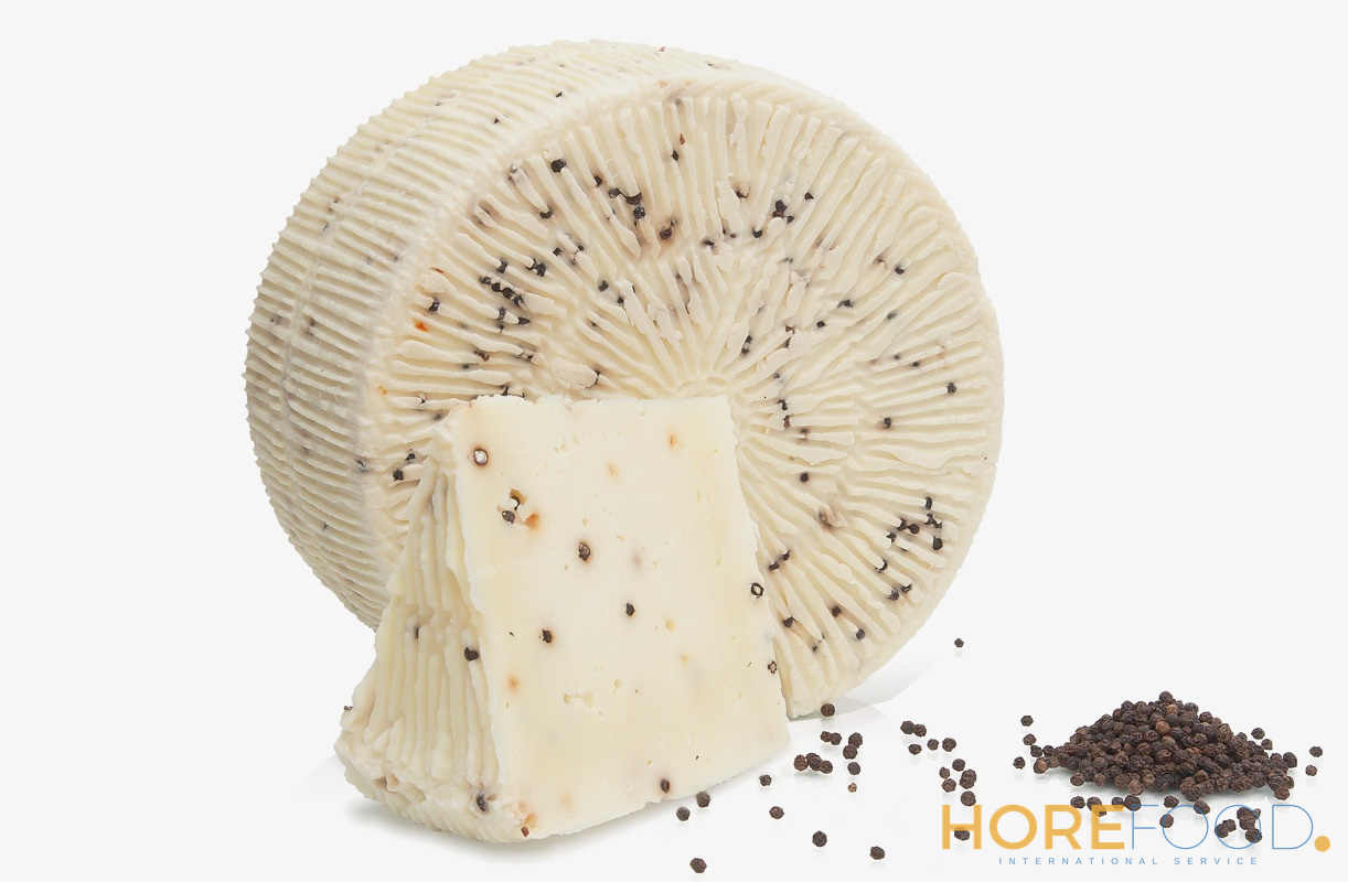 Primo Sale con Pepe Misto Stagionatura 15 Gg al kg - SICILFORMAGGI