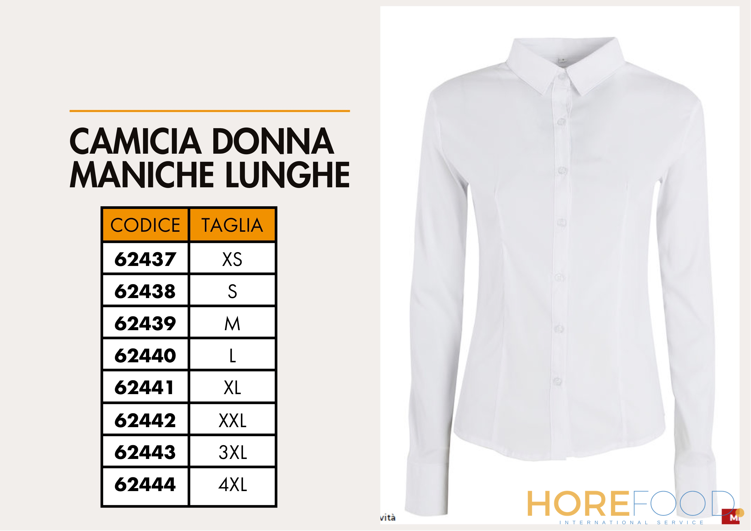 Camicia Donna Maniche Lunghe Taglia 4xl, 1 pz - SUPERO'