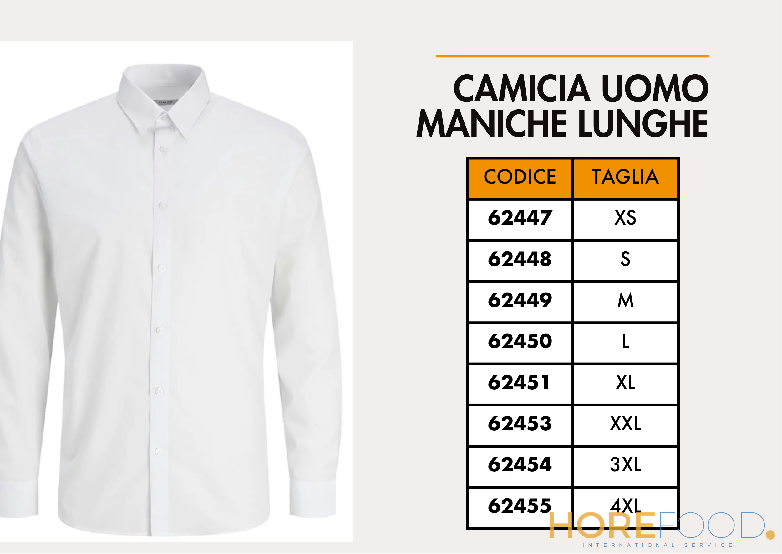 Camicia Uomo Maniche Lunghe Taglia Xxl, 1 pz - SUPERO'