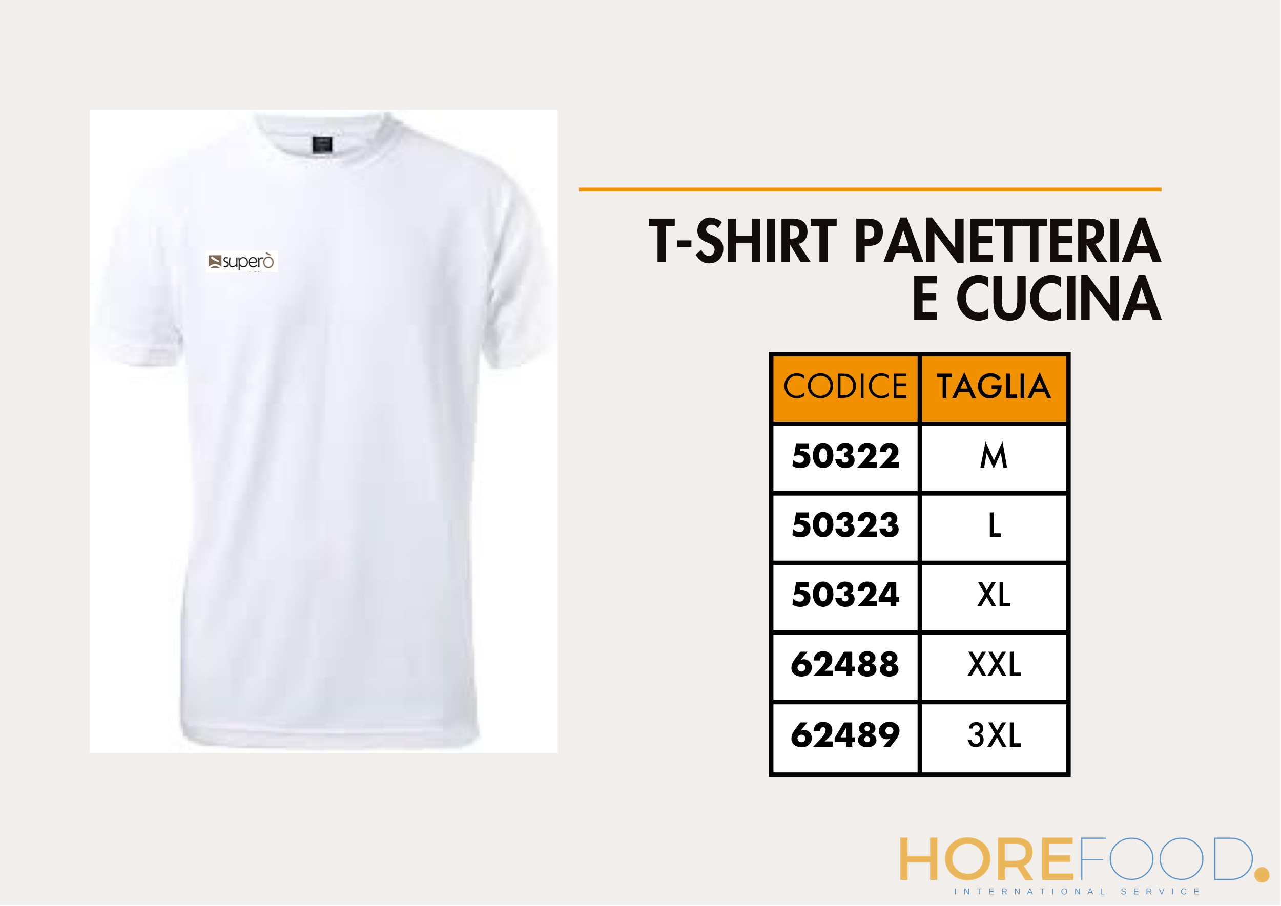 T-shirt Panetteria e Cucina Taglia Xxl Bianca, 1 pz - SUPERO'