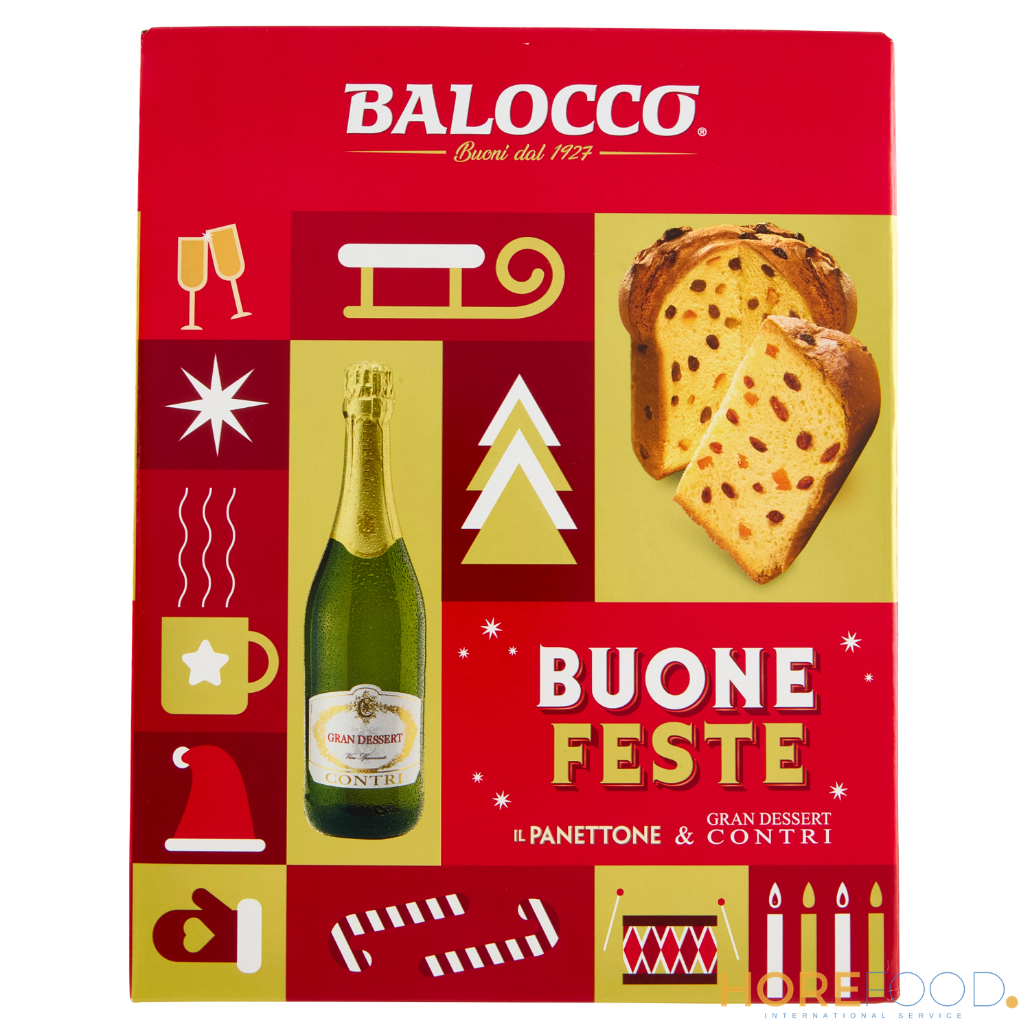 Buone Feste Panettone, 1 pz - BALOCCO