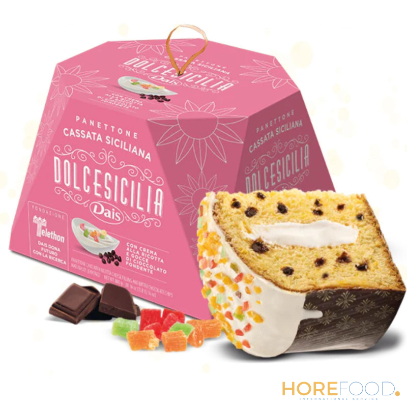 Panettone Cassata con Crema Ricotta, 800 g - DAIS