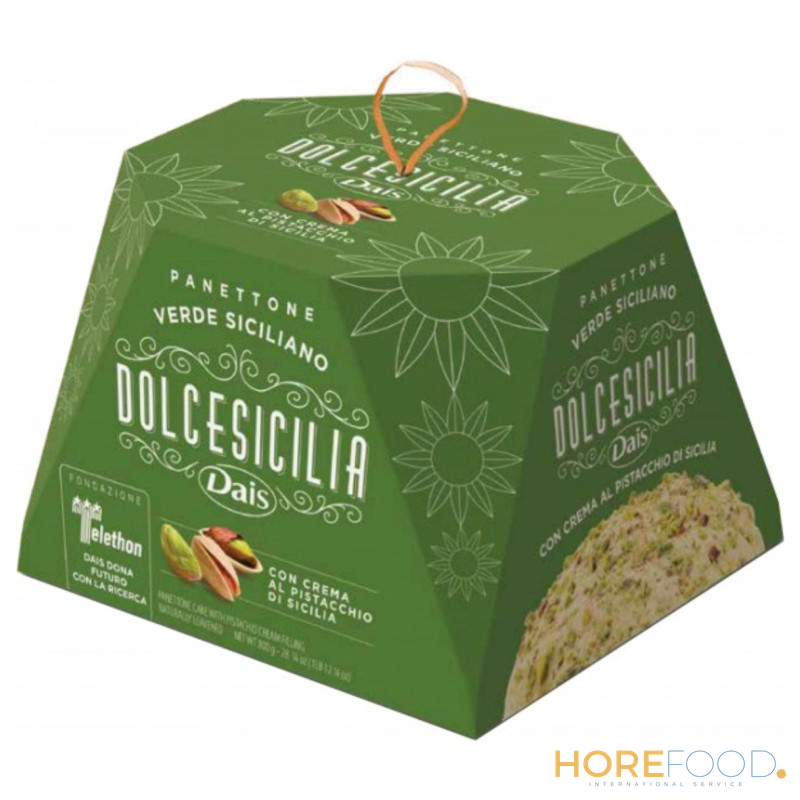 Panettone Verde Siciliano Pistacchio, 800 g - DAIS