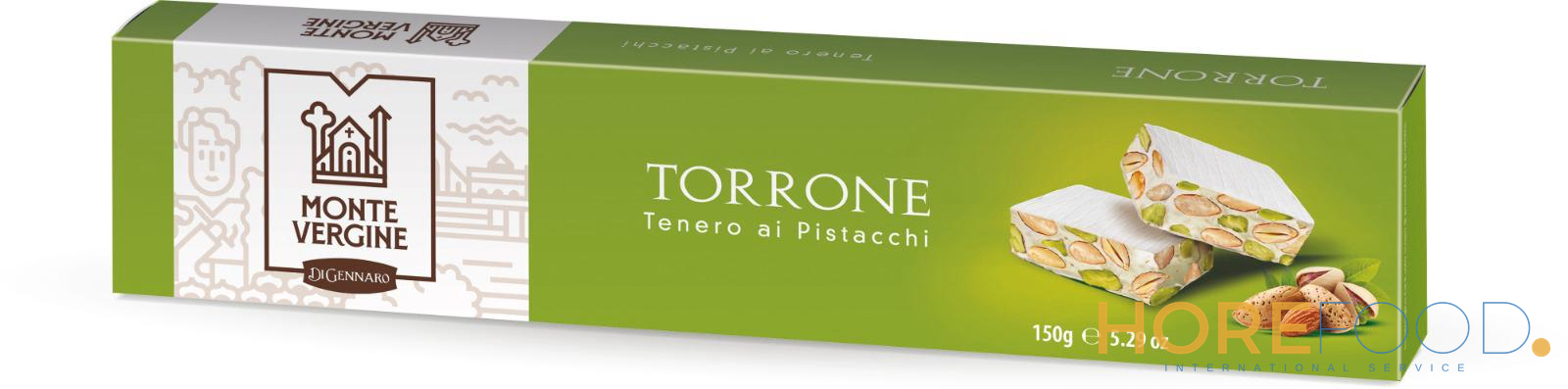 Torrone Tenero al Pistacchio, 130 g - DI GENNARO