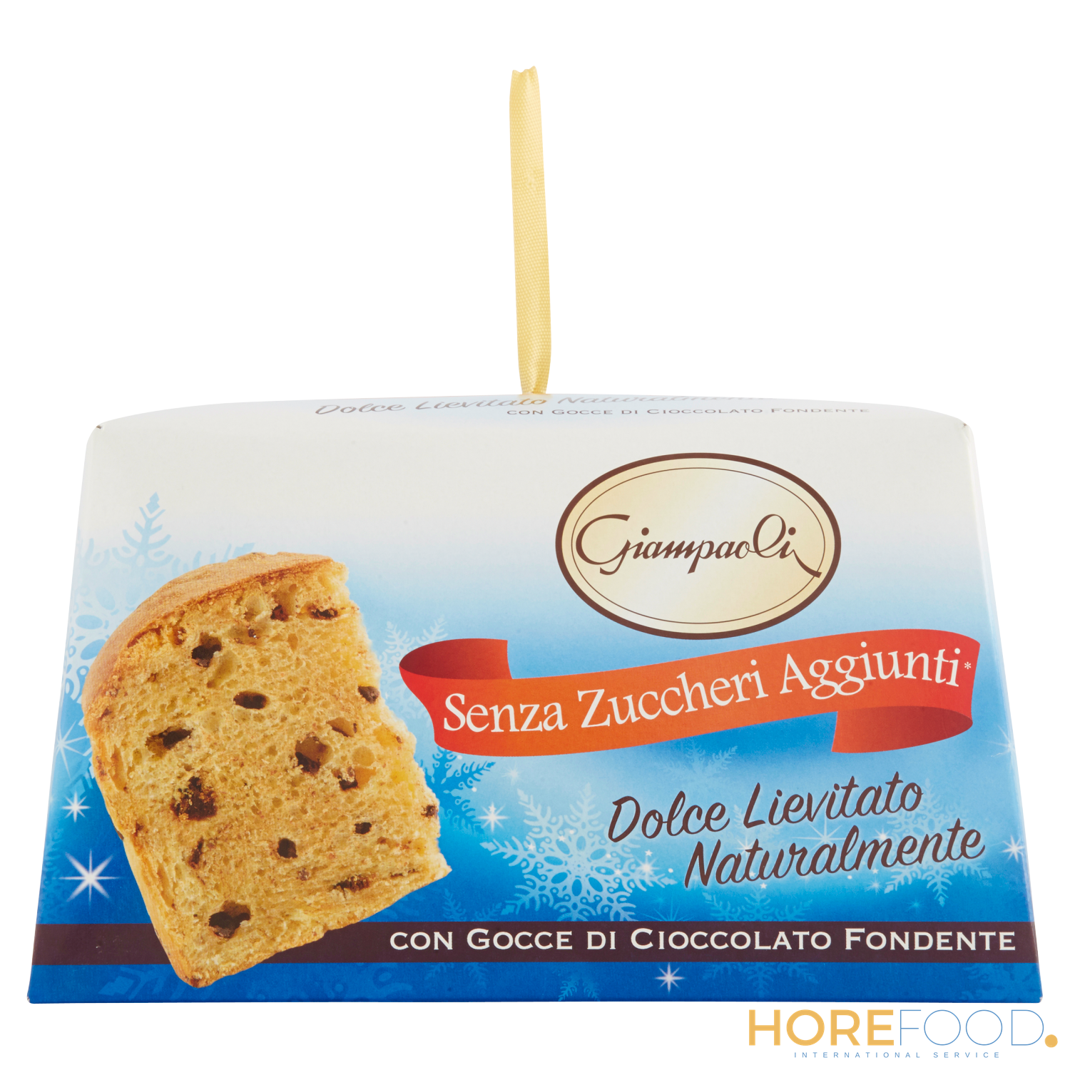 Dolce Lievitato senza Zuccheri Aggiunti con Uvetta e Gocce Cioccolato - GIAMPAOLI