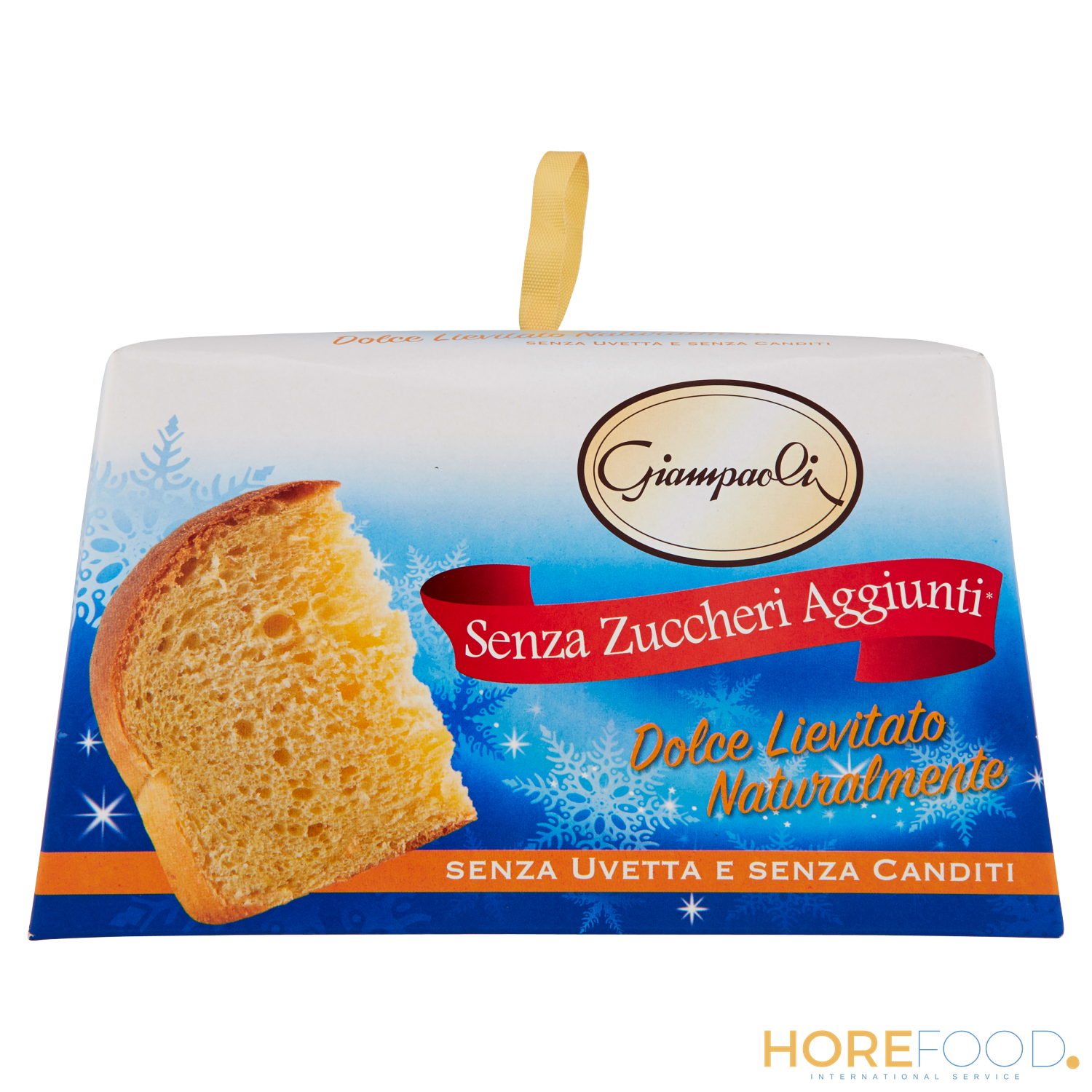Dolce Lievitato senza Zuccheri senza Uvetta&canditi, 600 g - GIAMPAOLI