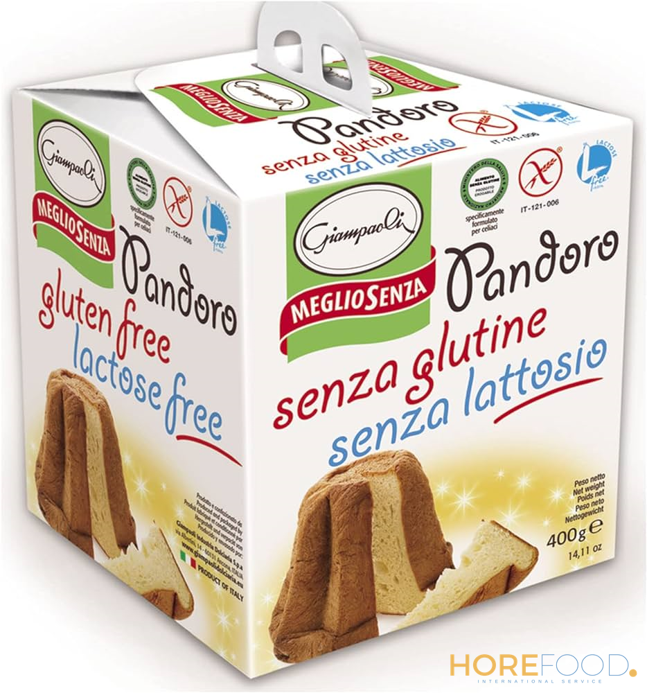 Pandoro senza Glutine e senza Lattosio, 400 g - GIAMPAOLI