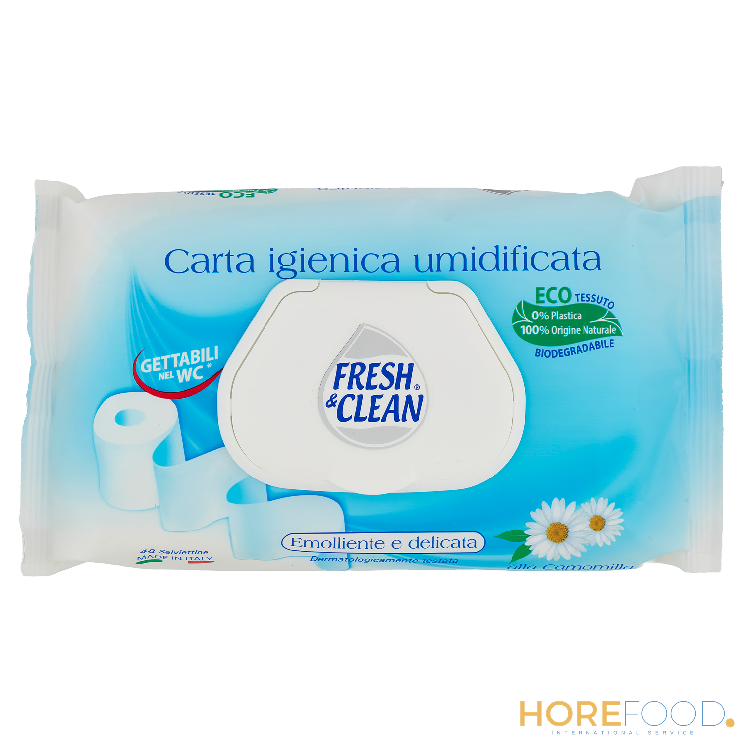 Carta Igienica Igienizzante Umidificata, 295 pz - FRESH&CLEAN