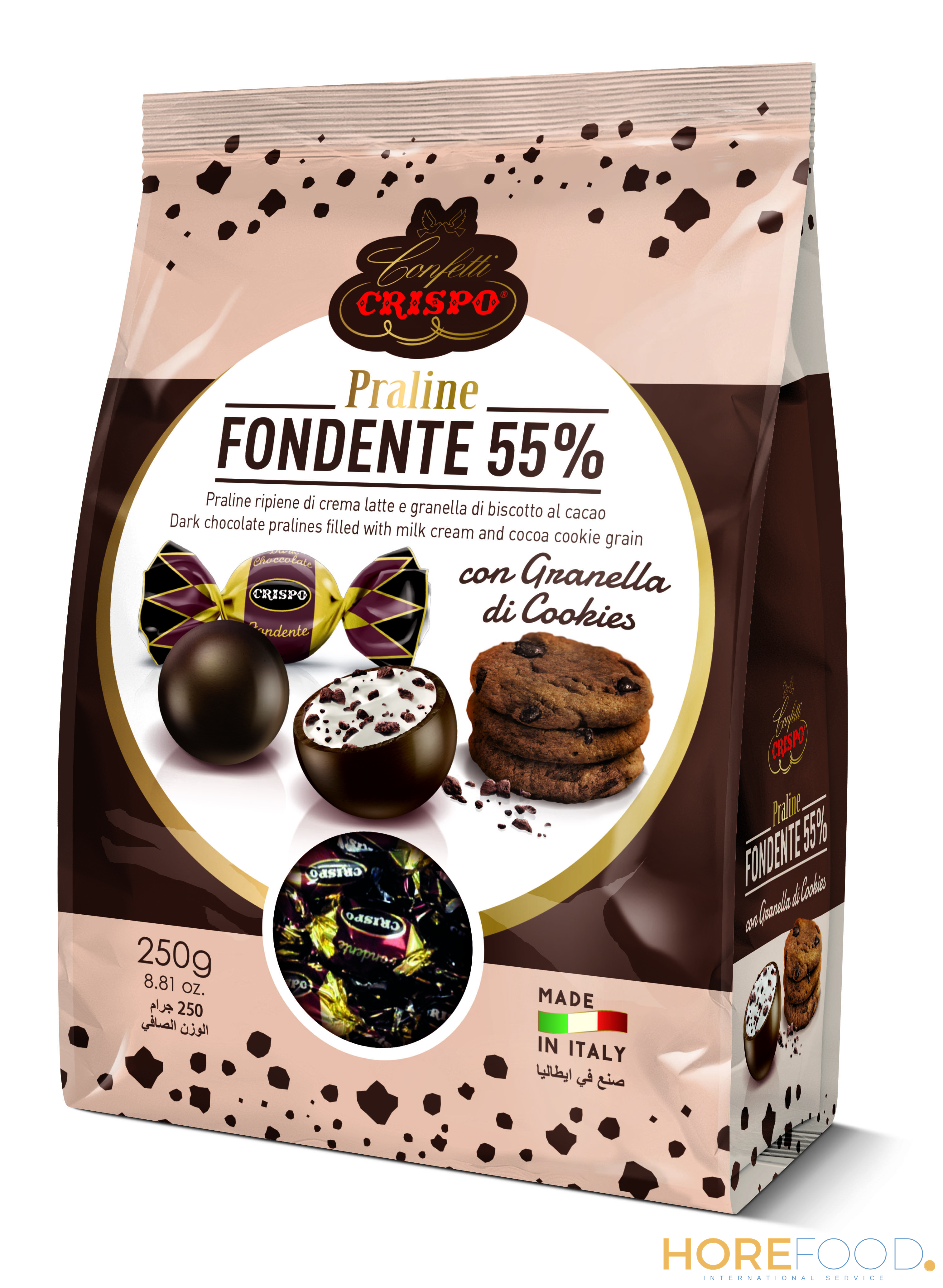 Praline Cookies, 250 g - CRISPO
